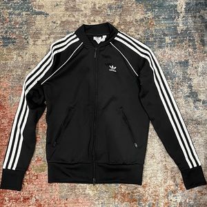 Adidas black track jacket. Barely worn!!! Great condition extremely comfortable
